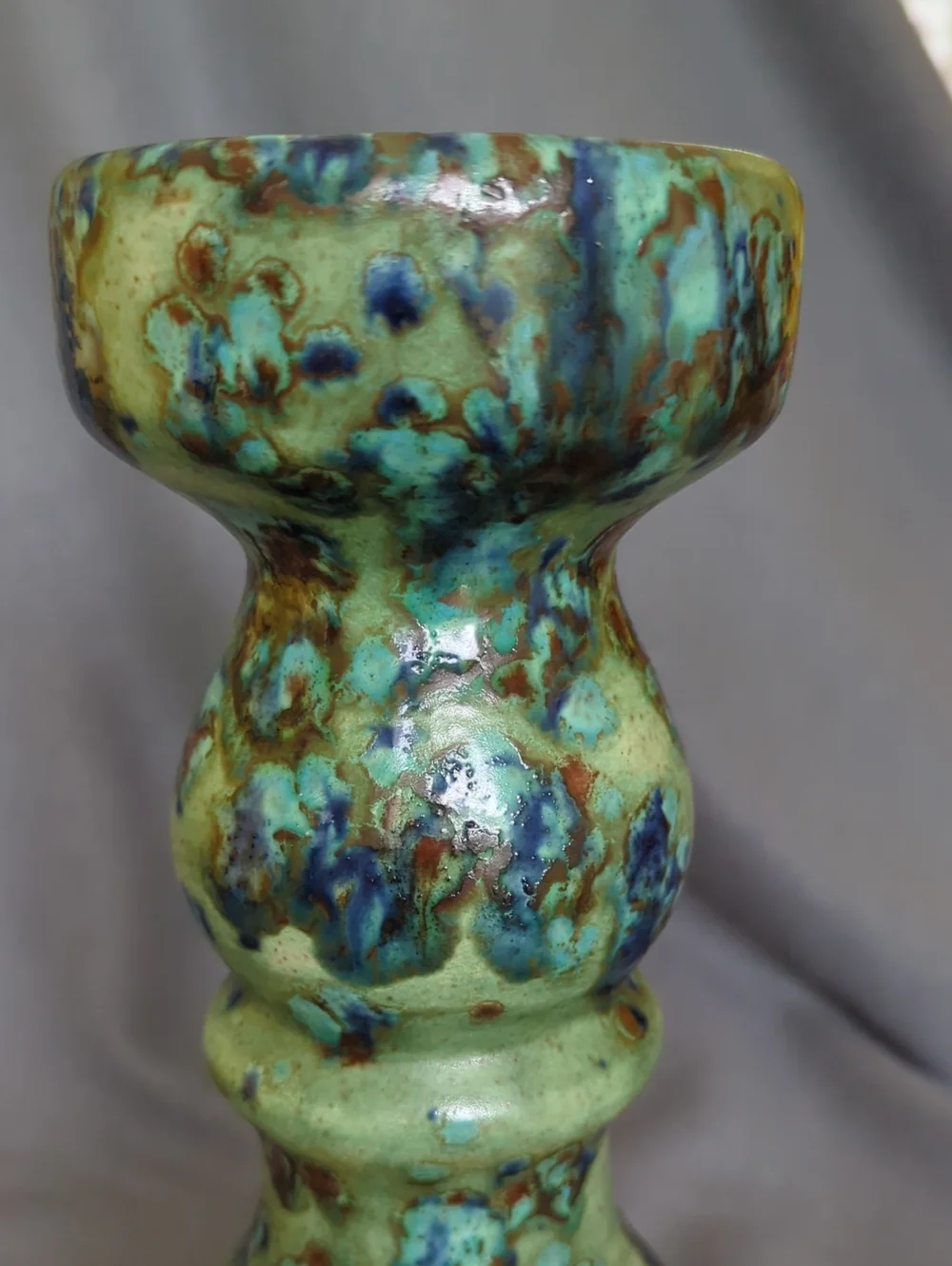 Handcrafted Pottery Candleholder.